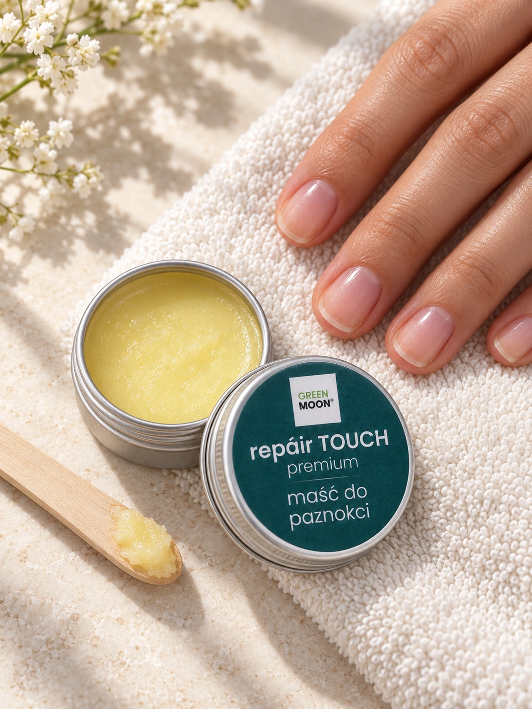 Balsam do pielęgnacji paznokci i skórek repáir TOUCH premium Green Moon