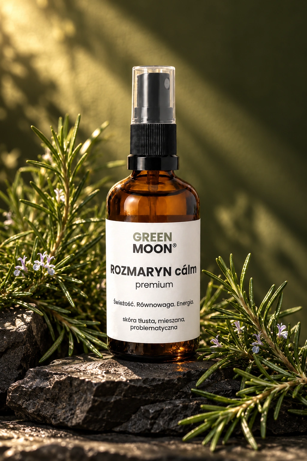 Mgiełka do skóry tłustej, mieszanej i włosów przetłuszczających się ROZMARYN cálm premium Green Moon