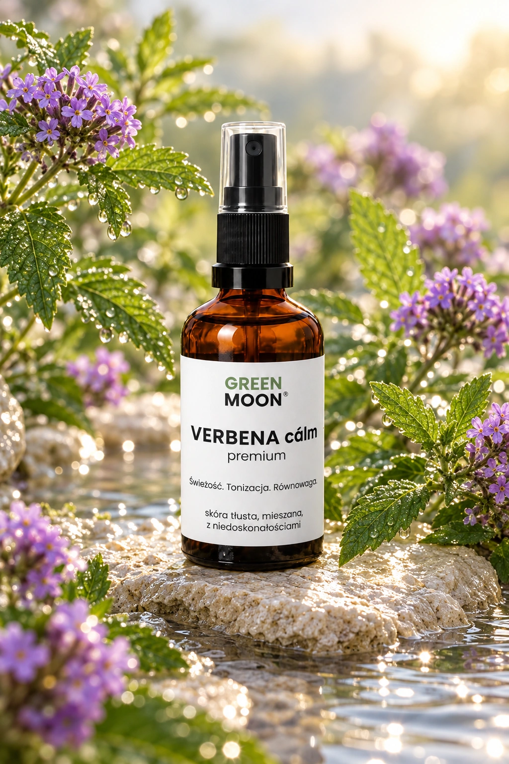 Mgiełka do skóry tłustej, mieszanej i problematycznej VERBENA cálm premium Green Moon