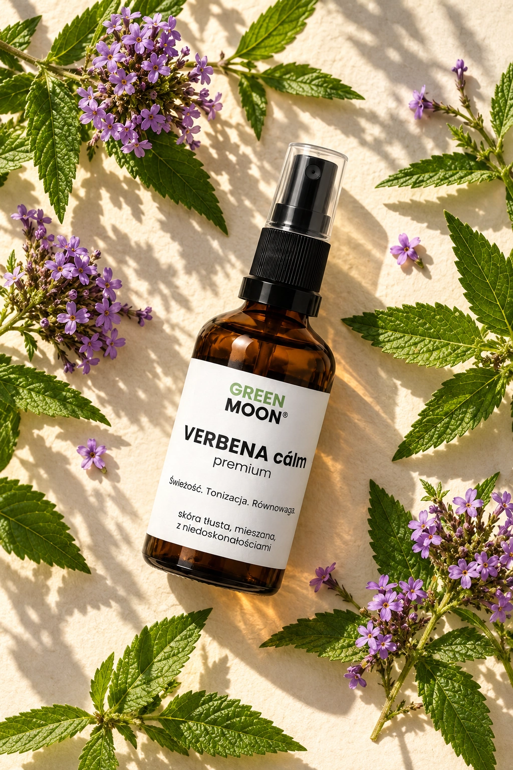 Mgiełka do skóry tłustej, mieszanej i problematycznej VERBENA cálm premium Green Moon