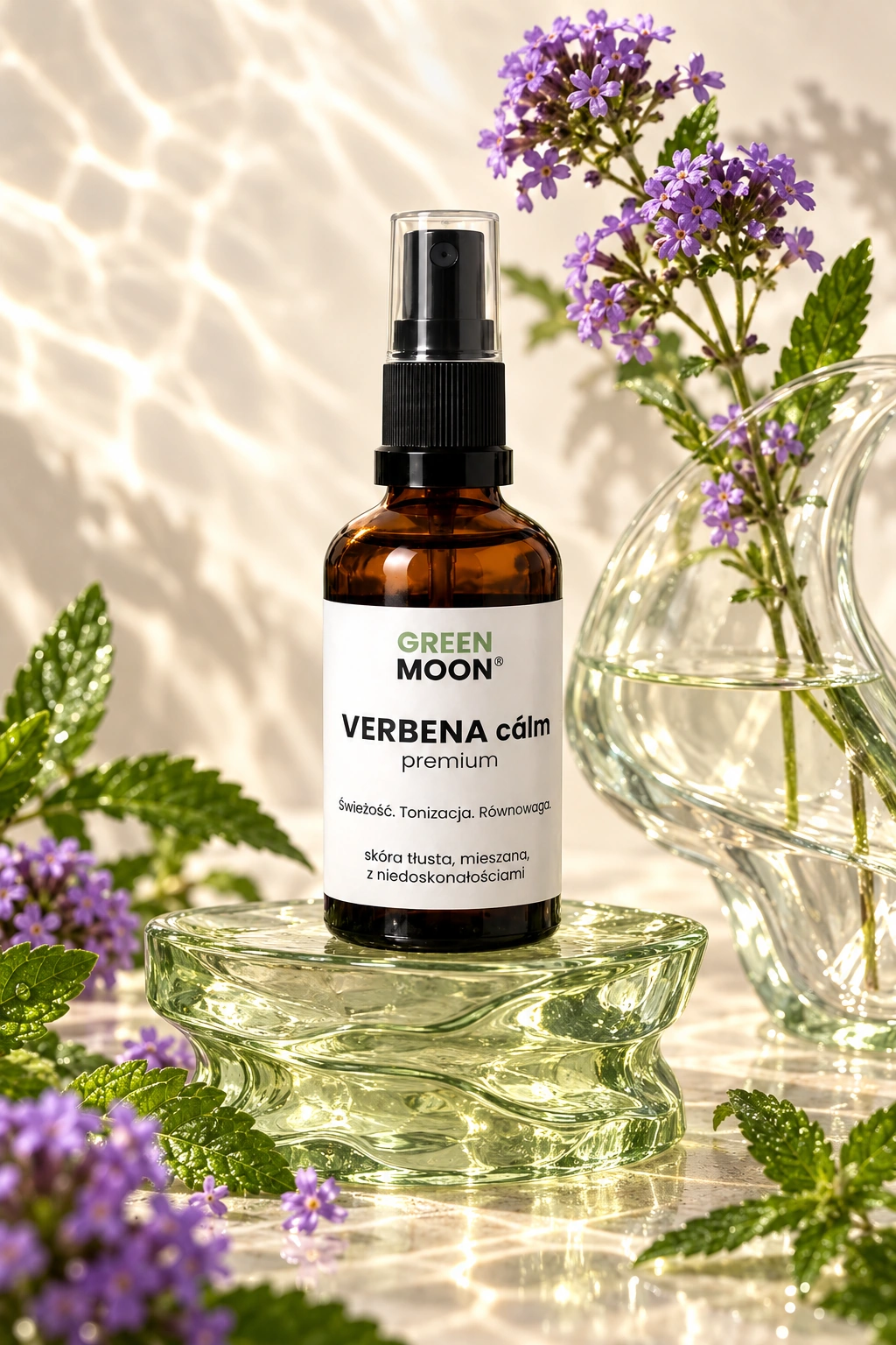 Mgiełka do skóry tłustej, mieszanej i problematycznej VERBENA cálm premium Green Moon
