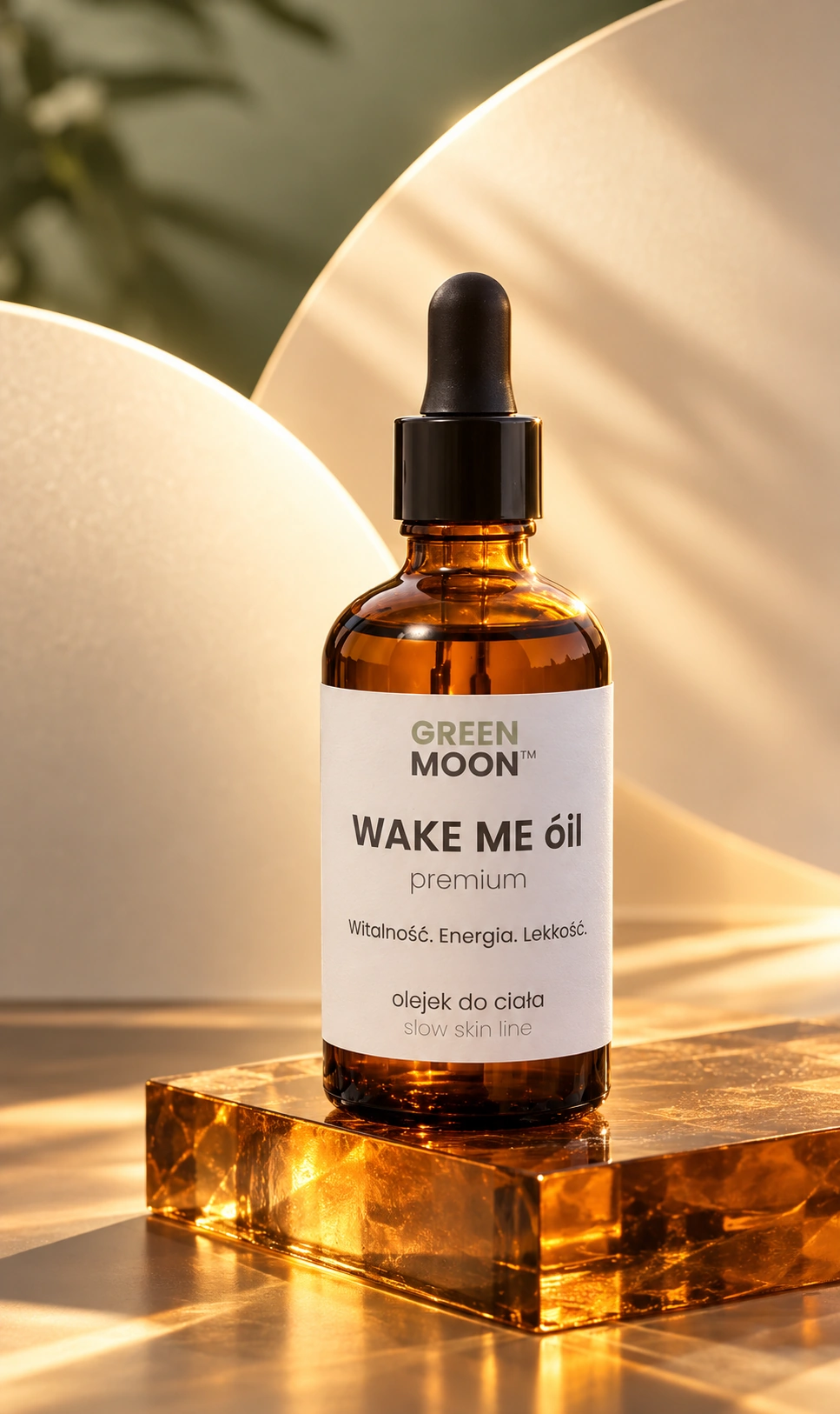 Olejek do ciała z wit. E WAKE ME óil premium Green Moon