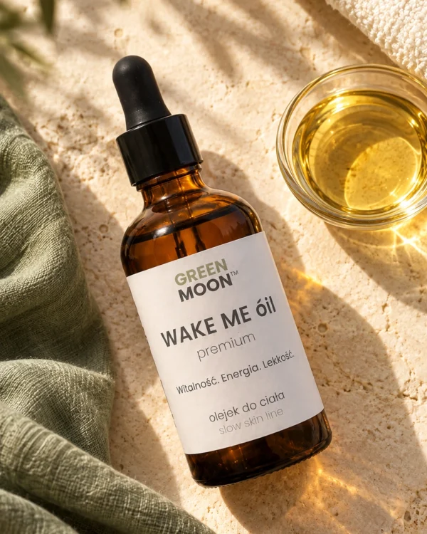 Olejek do ciała z wit. E WAKE ME óil premium Green Moon