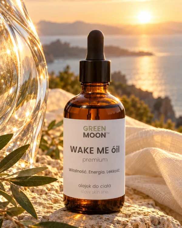 Olejek do ciała z wit. E WAKE ME óil premium Green Moon