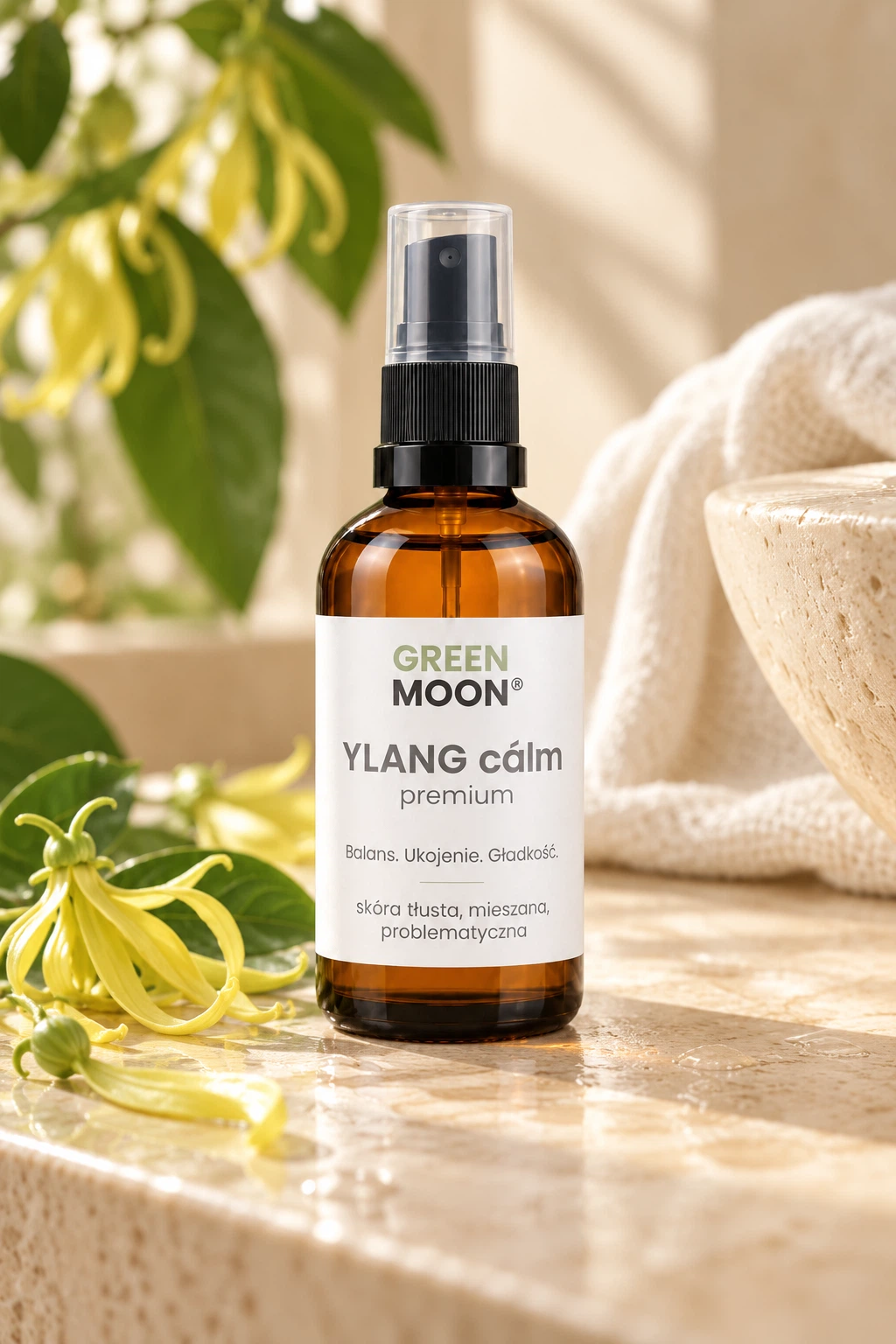 Mgiełka do skóry tłustej, mieszanej i problematycznej YLANG cálm premium Green Moon